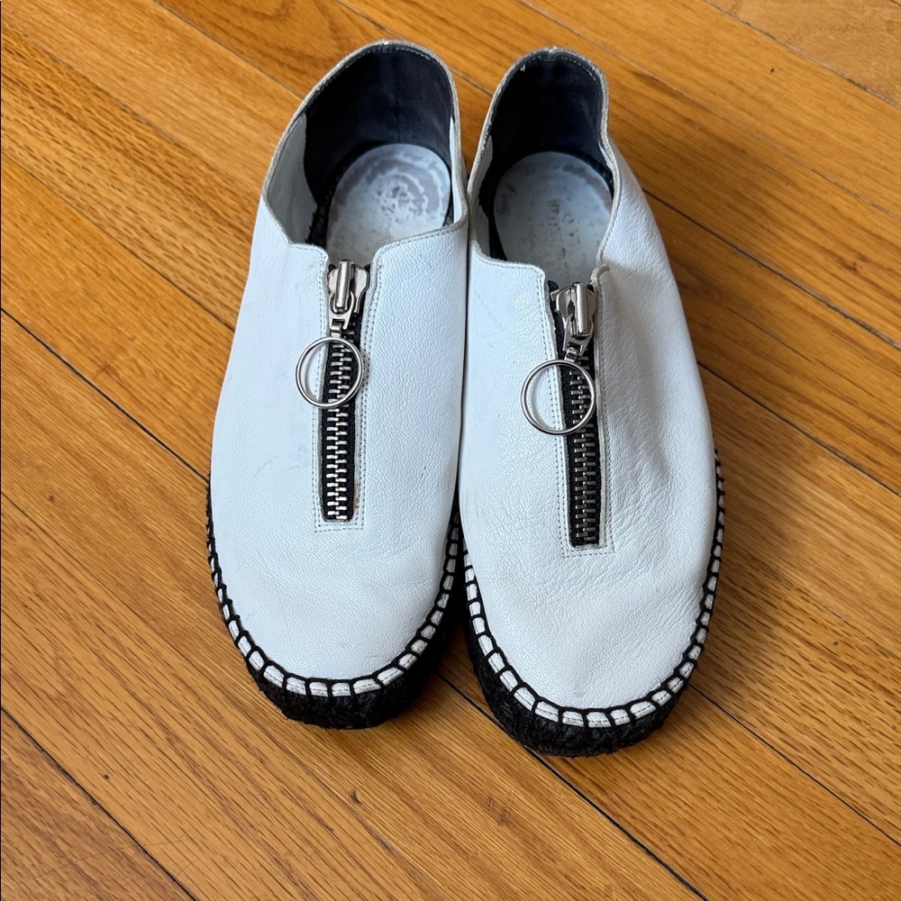 ⚠️Closet Clean Out Alexander Wang White Espadrilles with Black Soles